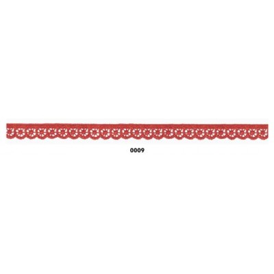 908246-09 REMATE GUIPUR FANTASIA LIORA 10 MM. POLIESTER 100% ROJO Venta en piezas de 18.20 M