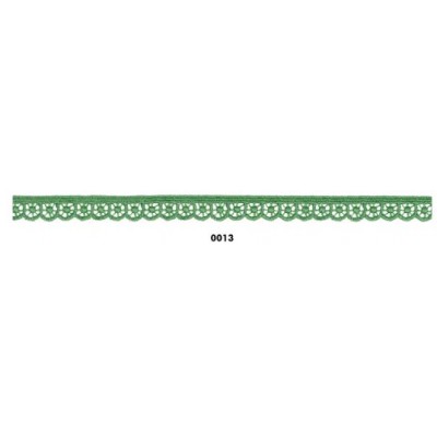 908246-13 REMATE GUIPUR FANTASIA LIORA 10 MM. POLIESTER 100% VERDE Venta en piezas de 18.20 M