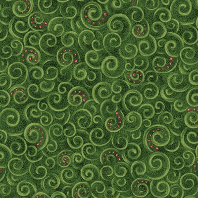 P133-17275-40 PATCH. AMERICANO 12 DAYS OF CHRISTMAS (17) 110 CM. ALGODON 100% VERDE Venta en piezas de 6.80 M