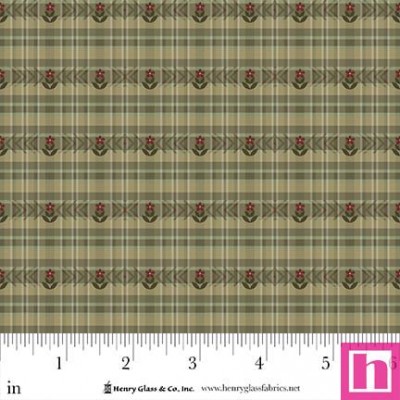 P140-3509-66 PATCH. AMERICANO SIMPLY CHARMING (12) 110 CM. ALGODON 100% VERDE Venta en piezas de 7.00 M