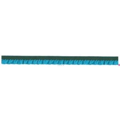 116800-12-12 ERESTO REMATE FRUNCIDO ELASTICO 12 MM. POLIESTER-ELASTICO TURQUESA/VERDE Venta en piezas de 20.00 M