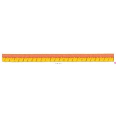 116800-12-4 ERESTO REMATE FRUNCIDO ELASTICO 12 MM. POLIESTER-ELASTICO AMARILLO/NARANJA Venta en piezas de 20.00 M