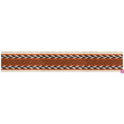 125617-25-04 TAPACOSTURAS FANTASIA ALIOU 25 MM. POLIESTER 100% CREMA/MARRON Venta en piezas de 15.00 M
