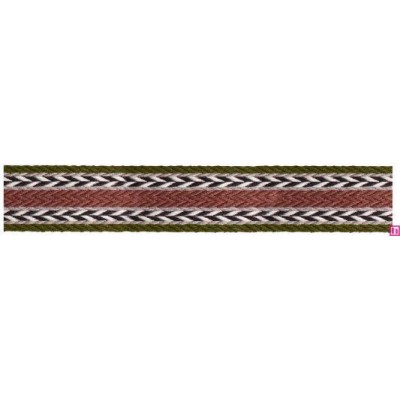 125617-25-06 TAPACOSTURAS FANTASIA ALIOU 25 MM. POLIESTER 100% MUSGO/MARRON Venta en piezas de 15.00 M