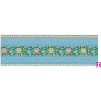 125619-60-16 TAPACOSTURAS FANTASIA KESIA 60 MM. POLIESTER 100% AZUL Venta en piezas de 15.00 M