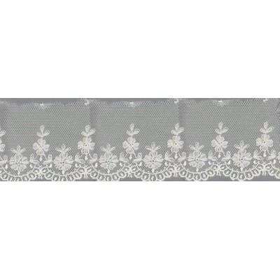 12752-0 PUNTILLA TUL BORDADO AVANI 50 MM. POLIESTER 100% NATURAL Venta en piezas de 14.80 M