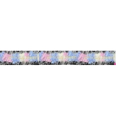 129826-16 GALON FANTASIA LEELA 20 MM. POLIAMIDA+ALGODON+METALIC AZUL Venta en piezas de 20.00 M