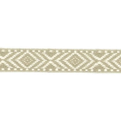 64306 CINTA JACQUARD 30 MM EBER  ACRILICO 50%-ALGODON 45%-PA. 5% BEIG Venta en piezas de 25.00 M