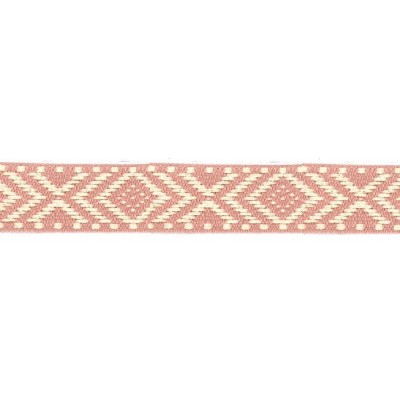 64313 CINTA JACQUARD 40 MM EBER  ACRILICO 50%-ALGODON 45%-PA. 5% ROSA Venta en piezas de 25.00 M