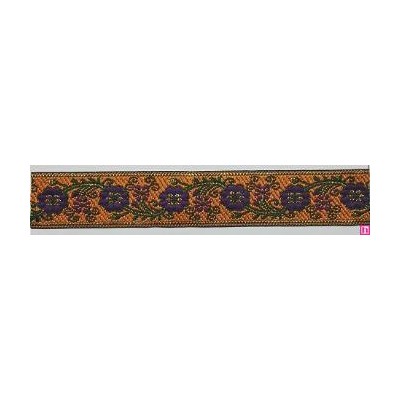 655365-0032 CINTA JACQUARD ZERA 25 MM. POLIESTER 100% MOSTAZA/DORADO Venta en piezas de 7.00 M