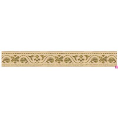655369-0111 CINTA JACQUARD GARLAN 20 MM. POLIESTER 100% DORADO Venta en piezas de 7.00 M