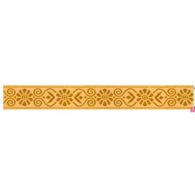 655370-0100 CINTA JACQUARD GARLAN 20 MM. POLIESTER 100% ORO Venta en piezas de 7.00 M