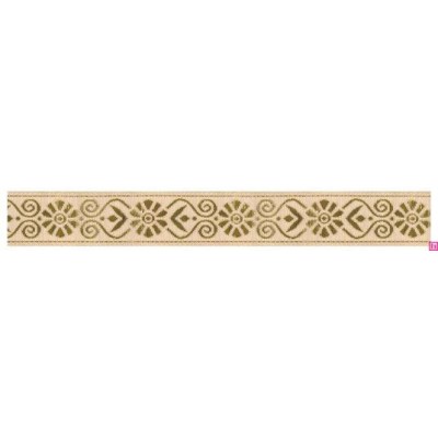 655370-0111 CINTA JACQUARD GARLAN 20 MM. POLIESTER 100% DORADO Venta en piezas de 7.00 M