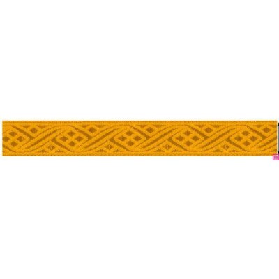 655371-0100 CINTA JACQUARD HOMERO 20 MM. POLIESTER 100% ORO Venta en piezas de 7.00 M