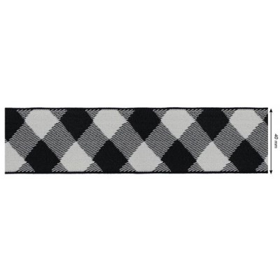 700567-002 CINTA MOCHILA REVERSIBLE RIMLEY 40 MM. POLIESTER+SPENDEX NATURAL/NEGRO Venta en piezas de 20.00 M