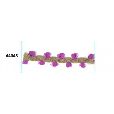 44045 1200-3413_FANTASY PLAITS RUSTICA PAPRIKA POLIESTER 100% LILA Venta en piezas de 50.00 M