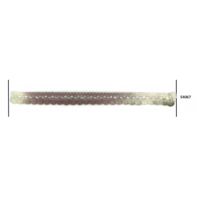 54067 AMALIA MADROÑO BICOLOR 1 BORLA 10 MM. POLIAMIDA 100% MARRON/MULTI Venta en piezas de 50.00 M