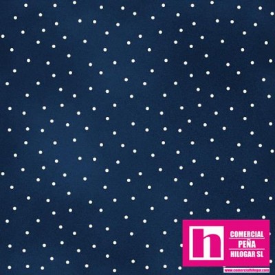 P0017-MAS8119-N PATCH. AMERICANO BEAUTIFUL BASICS-SCATTERED DOT (110) 110 CM. ALGODON 100% MARINO/BLANCO Venta en...