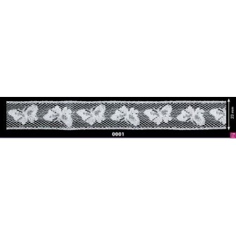 115501-01 ENTREDOS VALENCIE CHARM 20 MM. ALGODON 100% BLANCO Venta en piezas de 20.00 M
