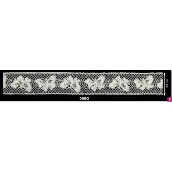 115501-03 ENTREDOS VALENCIE CHARM 20 MM. ALGODON 100% MARFIL Venta en piezas de 20.00 M