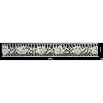 115502-03 ENTREDOS VALENCIE CHARM 20 MM. ALGODON 100% MARFIL Venta en piezas de 20.00 M