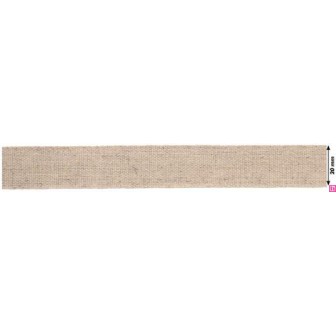119630-20-24 CINTA NATURAL LEIZA 20 MM. POLIESTER 100% NATURAL Venta en piezas de 26.70 M
