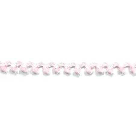 120458-0006 ONDULINA FANTASIA CINNAMON 10 MM. POLIESTER 100% BLANCO/ROSA Venta en piezas de 20.00 M