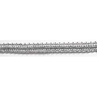 120461-101 GALON FANTASIA ANJALI 15 MM. POLIESTER 100% PLATA Venta en piezas de 22.00 M