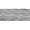 12293-0 PUNTILLA TUL BORDADO SAMAR 55 MM. POLIESTER 100% NATURAL Venta en piezas de 14.80 M