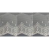 12312-0 PUNTILLA TUL BORDADO FUAT 70 MM. POLIESTER 100% NATURAL Venta en piezas de 14.80 M