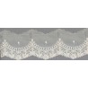 12313-0 PUNTILLA TUL BORDADO FUAT 50 MM. POLIESTER 100% NATURAL Venta en piezas de 14.80 M