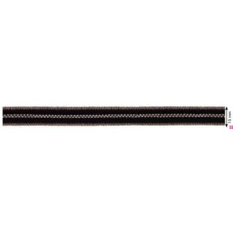 124407-2102 CINTA FANTASIA ABDON 15 MM. POLIESTER + ACERO PLATA VIEJO Venta en piezas de 10.00 M