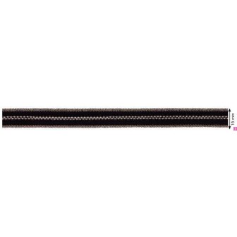 124407-2103 CINTA FANTASIA ABDON 15 MM. POLIESTER + ACERO PLATA Venta en piezas de 10.00 M