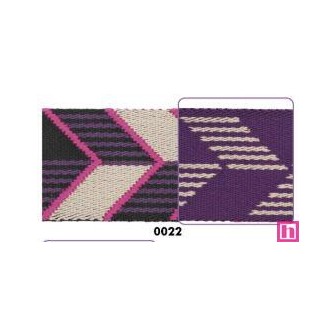 125505-50-22 CINTA MOCHILA FANTASIA ALIKA 50 MM. POLIESTER 100% NEGRO/FUCSIA Venta en piezas de 22.80 M