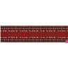 125506-50-09 CINTA MOCHILA FANTASIA ALIXXA 50 MM. POLIESTER 100% TIERRA/ROJO Venta en piezas de 22.00 M