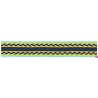 125617-25-01 TAPACOSTURAS FANTASIA ALIOU 25 MM. POLIESTER 100% MENTA/MARINO Venta en piezas de 15.00 M