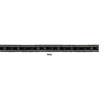 129828-02 GALON TERCIOPELO NANDINI 10 MM. PA+PET+METALLIC NEGRO Venta en piezas de 20.00 M