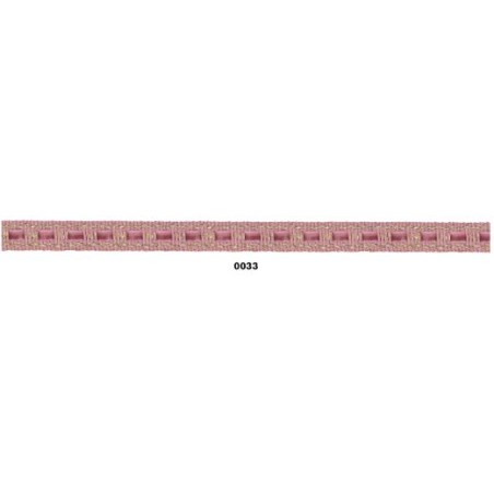 129828-33 GALON TERCIOPELO NANDINI 10 MM. PA+PET+METALLIC ROSA Venta en piezas de 20.00 M