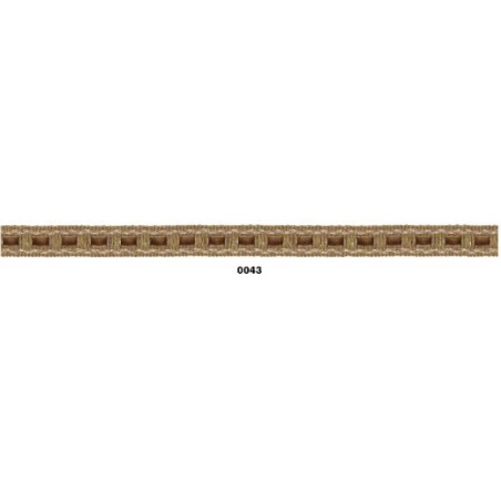 129828-43 GALON TERCIOPELO NANDINI 10 MM. PA+PET+METALLIC CAMEL Venta en piezas de 20.00 M