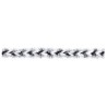 129829-102 REMATE TRENZA DUNIA 10 MM. POLIAMIDA + POLIESTER BLANCO/NEGRO Venta en piezas de 20.00 M