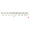 129830-01 FLECO FANTASIA RANYA 20 MM. POLIESTER/ALGODON BLANCO Venta en piezas de 20.00 M