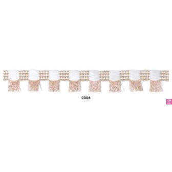 129830-06 FLECO FANTASIA RANYA 20 MM. POLIESTER/ALGODON COBRE Venta en piezas de 20.00 M