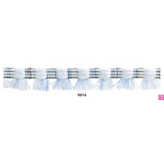 129830-16 FLECO FANTASIA RANYA 20 MM. POLIESTER/ALGODON CELESTE Venta en piezas de 20.00 M