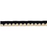 139000-2003 REMATE LANA ABBAS 20 MM. POLIESTER 100% NEGRO/MARFIL Venta en piezas de 26.00 M