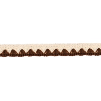 139000-3025 REMATE LANA ABBAS 20 MM. POLIESTER 100% MARFIL/CHOCOLATE Venta en piezas de 26.00 M