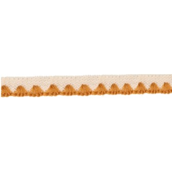 139000-3032 REMATE LANA ABBAS 20 MM. POLIESTER 100% MARFIL/MOSTAZA Venta en piezas de 26.00 M