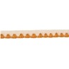 139000-3032 REMATE LANA ABBAS 20 MM. POLIESTER 100% MARFIL/MOSTAZA Venta en piezas de 26.00 M