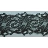 142105-02 GALON GUIPUR MEENA 70 MM. POLIESTER 100% NEGRO Venta en piezas de 19.00 M