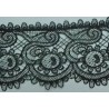 142106-02 PUNTILLA GUIPUR MEENA 90 MM. POLIESTER 100% NEGRO Venta en piezas de 19.00 M