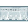 15975-000 BORDADO FRUNCIDO BATISTA ALTAGRACIA POLIESTER 60%-ALGODON 40% BLANCO Venta en piezas de 11.00 M